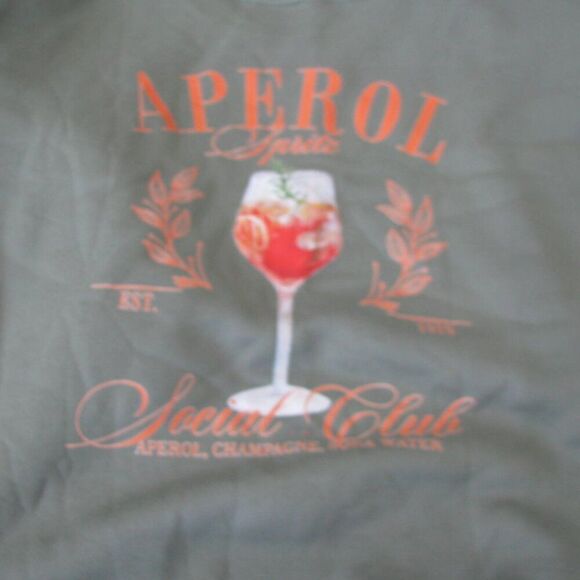 NWT Italian Aperol spritz sweatshirt - Picture 7 of 8